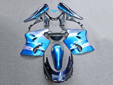Affordable 1993-2003 Kawasaki ZZR1100 Motorcycle Fairings - Glossy Blue Grey Australia