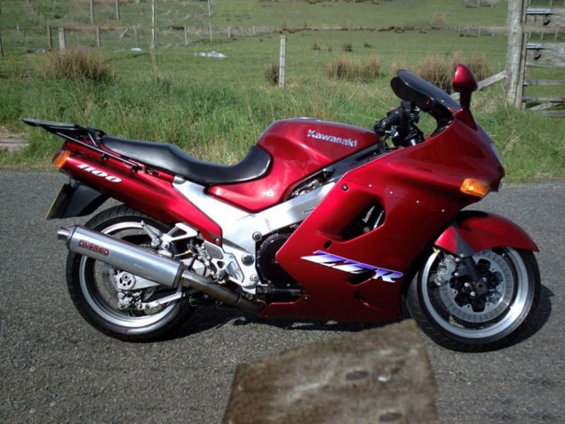 1993-2003 Kawasaki ZZR1100 Motorcycle Fairings - Dark Red Australia
