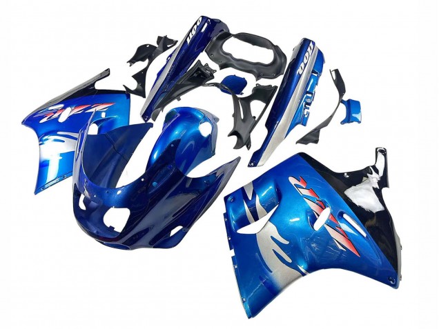 1993-2003 Kawasaki ZZR1100 Motorcycle Fairings - Blue Silver Black Australia