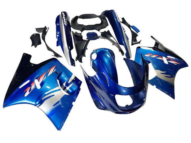 1993-2003 Kawasaki ZZR1100 Motorcycle Fairings - Blue Silver Black Australia