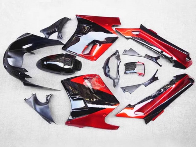 1993-2003 Kawasaki ZZR1100 Motorcycle Fairings - Red Black Australia