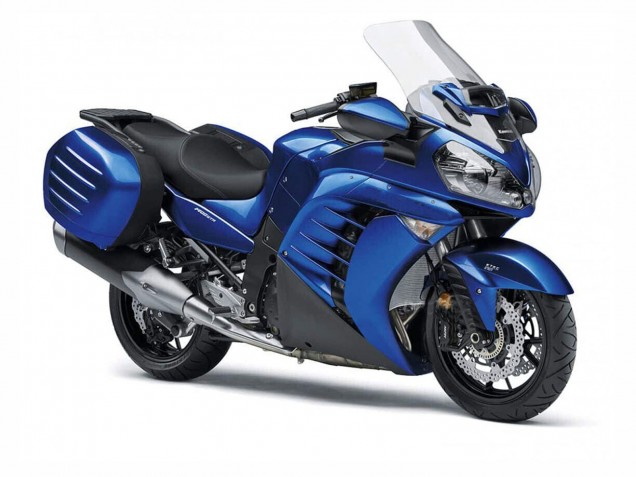 2007-2009 Kawasaki GTR1400/ZG1400 Motorcycle Fairings - Blue Black Australia