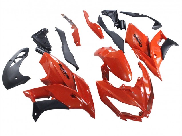 2015-2021 Kawasaki Versys 650 Motorcycle Fairings - Red Matte Black Australia