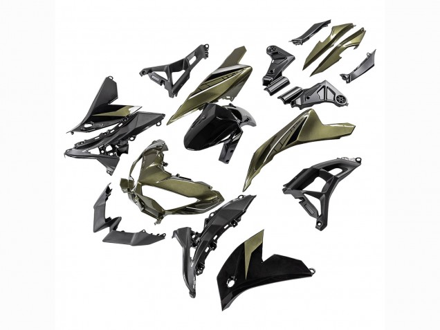 2022-2025 Kawasaki Versys 650 Motorcycle Fairings - Dark Green Black Australia