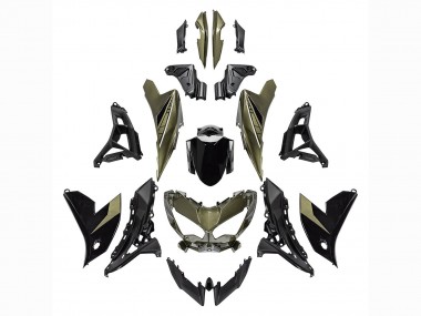 Affordable 2022-2025 Kawasaki Versys 650 Motorcycle Fairings - Dark Green Black Australia