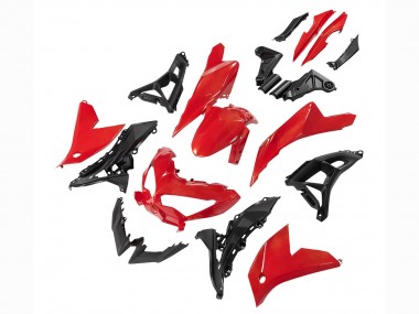 Affordable 2022-2025 Kawasaki Versys 650 Motorcycle Fairings - Red Black Australia