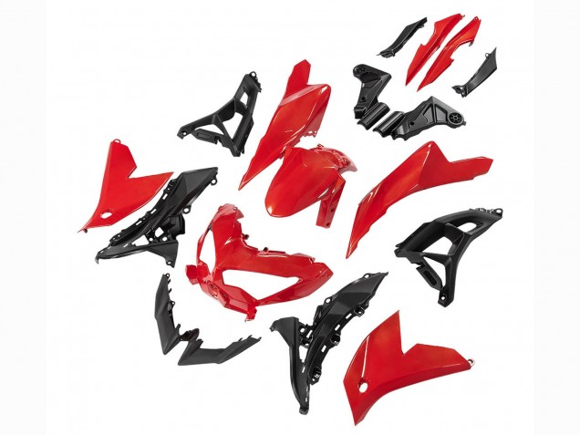2022-2025 Kawasaki Versys 650 Motorcycle Fairings - Red Black Australia