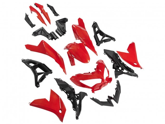 2022-2025 Kawasaki Versys 650 Motorcycle Fairings - Red Black Australia
