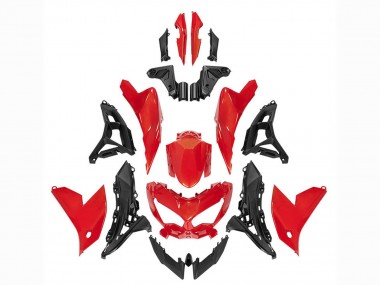 Affordable 2022-2025 Kawasaki Versys 650 Motorcycle Fairings - Red Black Australia
