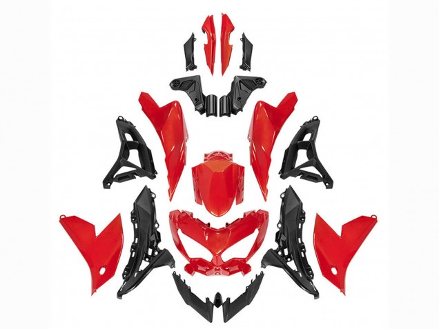 2022-2025 Kawasaki Versys 650 Motorcycle Fairings - Red Black Australia