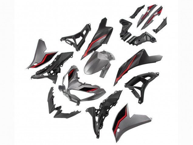 2022-2025 Kawasaki Versys 650 Motorcycle Fairings - Grey Red Black Australia