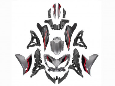 Affordable 2022-2025 Kawasaki Versys 650 Motorcycle Fairings - Grey Red Black Australia