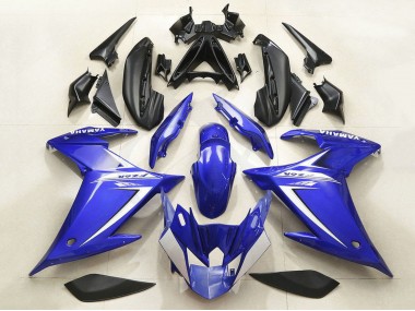 Affordable 2009-2015 Yamaha FZ6R Motorcycle Fairing - Blue White Australia