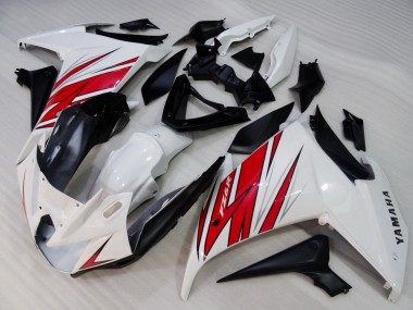 Affordable 2009-2015 Yamaha FZ6R Motorcycle Fairings - White Red Black Australia