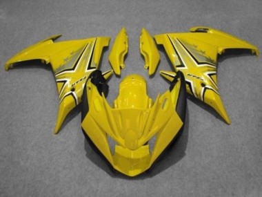Affordable 2009-2015 Yamaha FZ6R Motorcycle Fairings - Yellow Black Australia