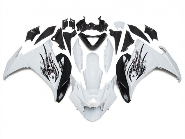 2009-2015 Yamaha FZ6R Motorcycle Fairings - White Black Australia