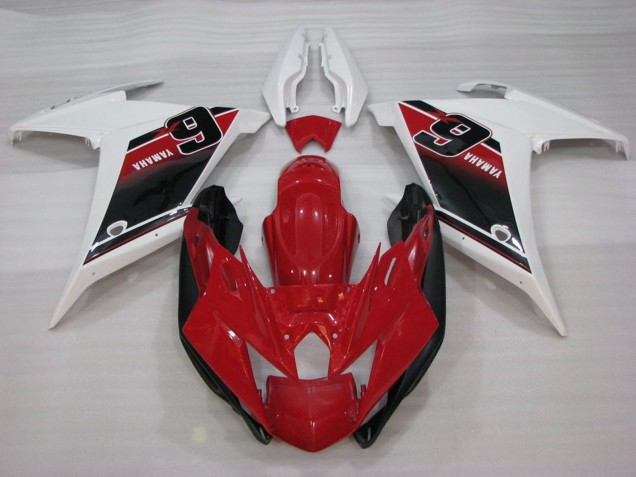 2009-2015 Yamaha FZ6R Motorcycle Fairings - Red White Black 6 Australia