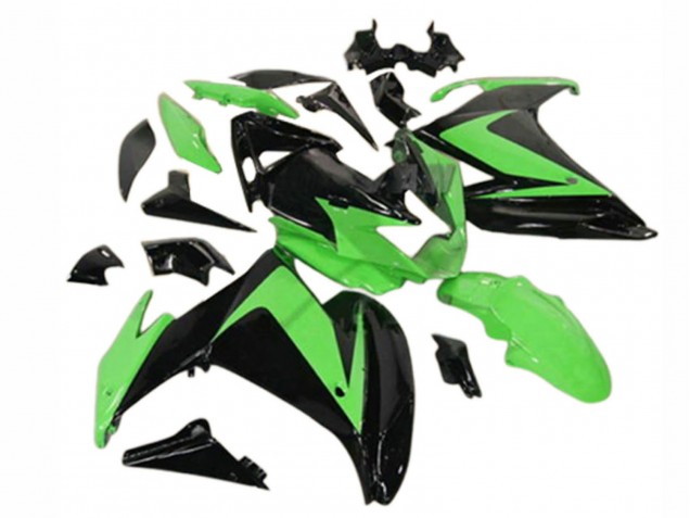 2009-2015 Yamaha FZ6R Motorcycle Fairings - Glossy Black Green Australia