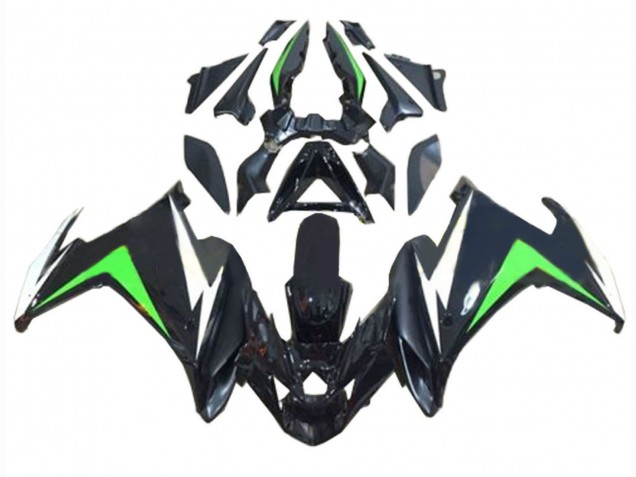 2009-2015 Yamaha FZ6R Motorcycle Fairings - Black White Green Australia