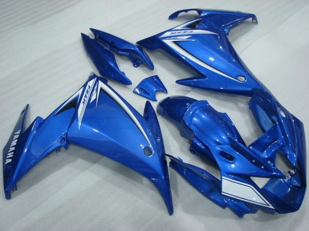2009-2015 Yamaha FZ6R Motorcycle Fairings - Blue White Australia