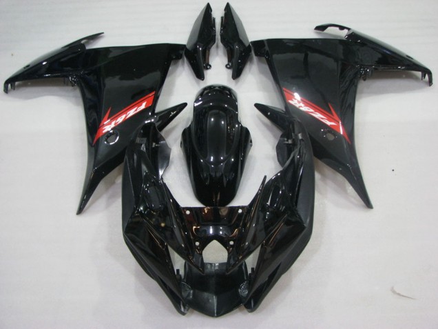 2009-2015 Yamaha FZ6R Motorcycle Fairings - Glossy Black Red Australia
