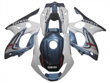 Affordable 1996-2007 Yamaha YZF600R Thundercat Motorcycle Fairings - Dark Blue White Australia