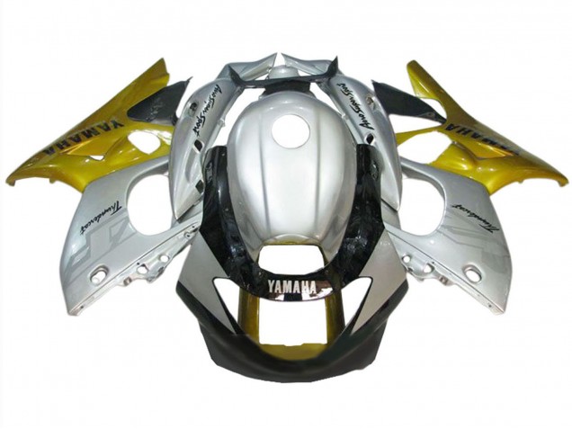1996-2007 Yamaha YZF600R Thundercat Motorcycle Fairing - Silver Gold Glossy Black Australia