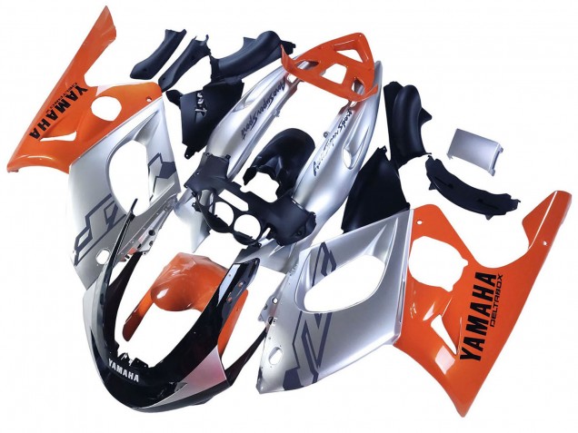 1996-2007 Yamaha YZF600R Thundercat Motorcycle Fairings - Orange Grey Glossy Black Australia