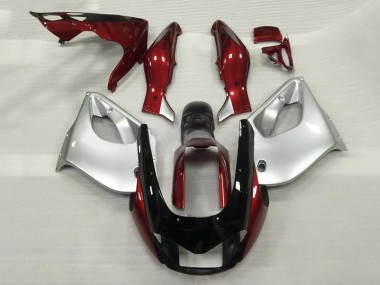 Affordable 1997-2007 Yamaha YZF 1000R Thunderace Motorcycle Fairings - Burgundy Silver Australia
