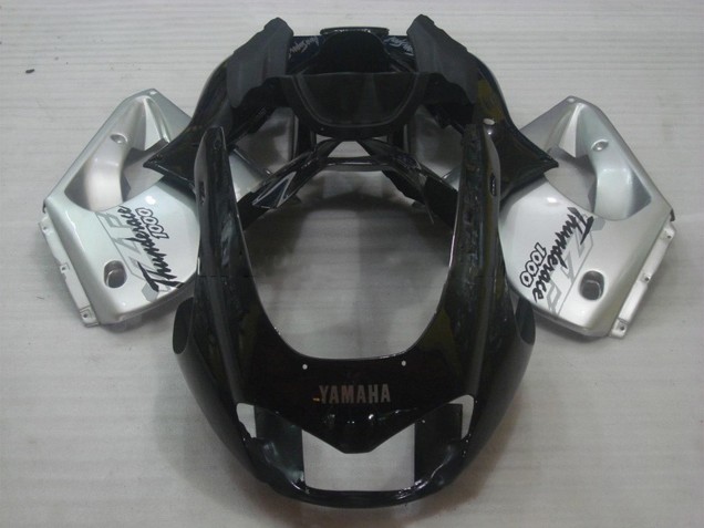 1997-2007 Yamaha YZF 1000R Thunderace Motorcycle Fairings - Black Silver Thunderace Australia