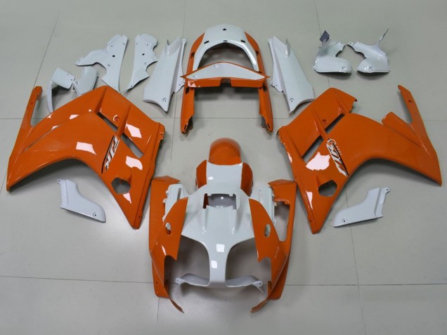 2001-2006 Yamaha FJR1300 Motorcycle Fairings - Orange White Australia
