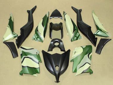 Affordable 2012-2014 Yamaha TMAX530 Motorcycle Fairings - Matte Black Green Light Yellow Australia