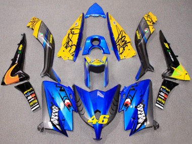 Affordable 2012-2014 Yamaha TMAX530 Motorcycle Fairings - Blue Yellow Black Shark 46 Australia