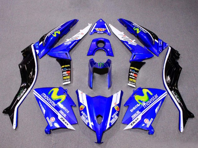 2012-2014 Yamaha TMAX530 Motorcycle Fairings - Blue Black White ENEOS MoviStar Yamalube Monster Australia