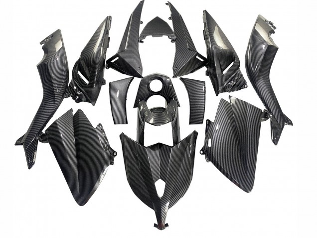 2012-2014 Yamaha TMAX530 Motorcycle Fairings - Black Carbon Fiber Australia