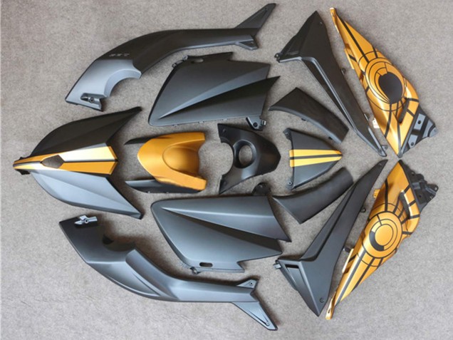 2012-2014 Yamaha TMAX530 Motorcycle Fairings - Matte Black Gold Australia