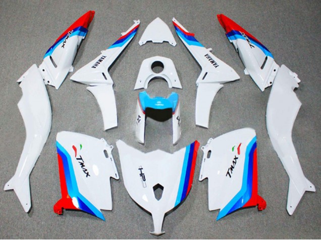 2012-2014 Yamaha TMAX530 Motorcycle Fairings - White Red Blue Australia