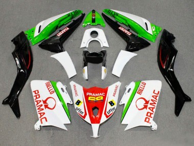 Affordable 2012-2014 Yamaha TMAX530 Motorcycle Fairings - White Red Green Pramac Fiamm Australia