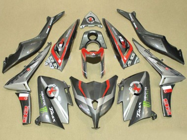 Affordable 2012-2014 Yamaha TMAX530 Motorcycle Fairings - Grey Red Monster ENEOS Australia