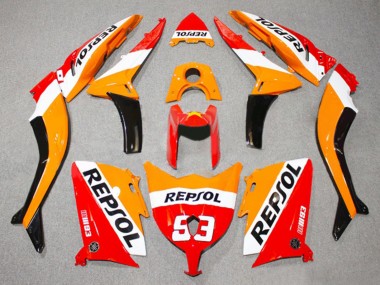 Affordable 2012-2014 Yamaha TMAX530 Motorcycle Fairings - Red Orange White Repsol 93 Australia