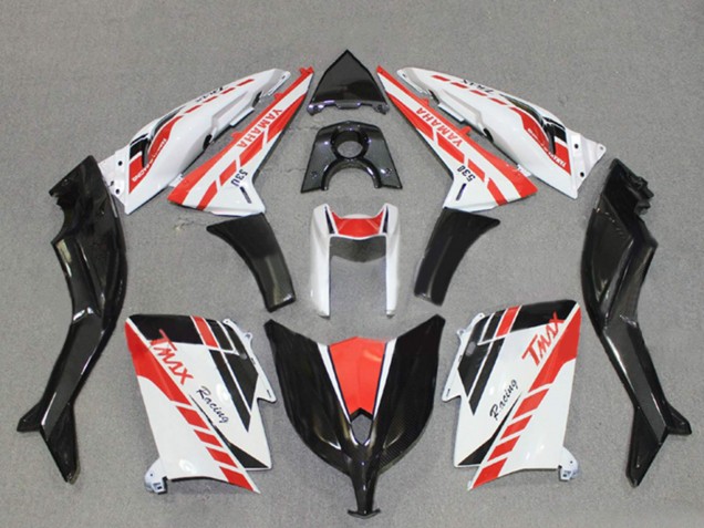 2012-2014 Yamaha TMAX530 Motorcycle Fairings - White Red Black Racing Australia