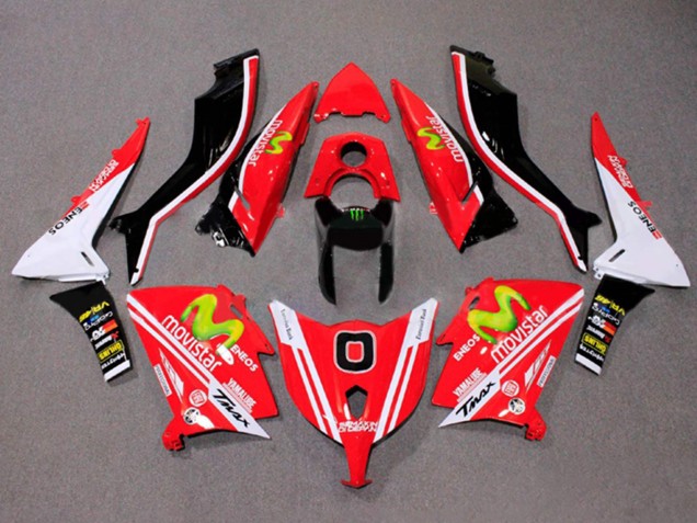 2012-2014 Yamaha TMAX530 Motorcycle Fairings - Red White ENEOS MoviStar Yamalube Australia