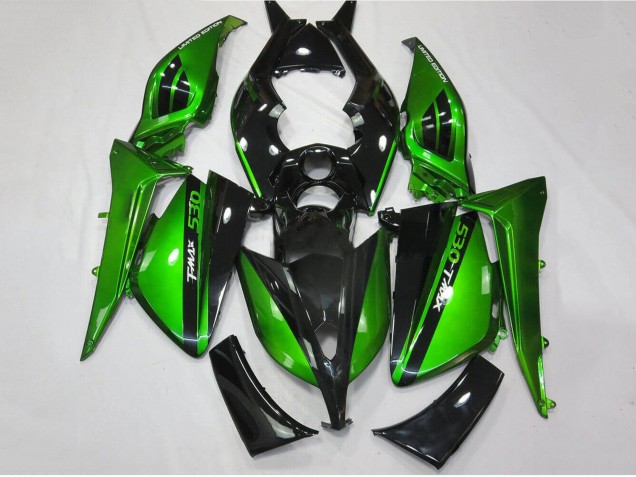 2012-2014 Yamaha TMAX530 Motorcycle Fairings - Glossy Green Black Australia