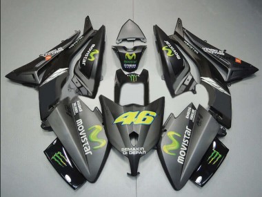 Affordable 2012-2014 Yamaha TMAX530 Motorcycle Fairings - Matte Black MoviStar ENEOS Yamalube Monster 46 Australia