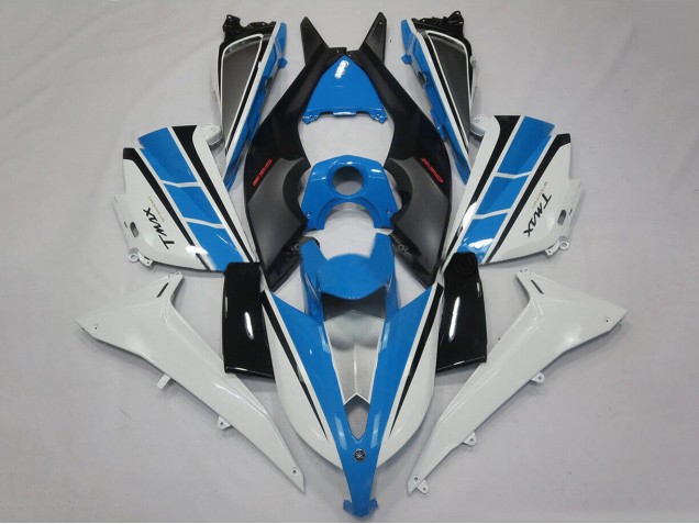2012-2014 Yamaha TMAX530 Motorcycle Fairings - White Blue Black Australia