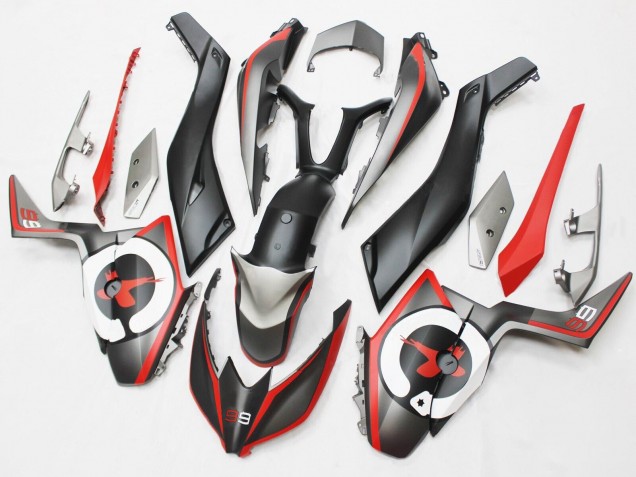 2017-2021 Yamaha XMAX300 Motorcycle Fairings - Matte Black Red Grey 99 Australia