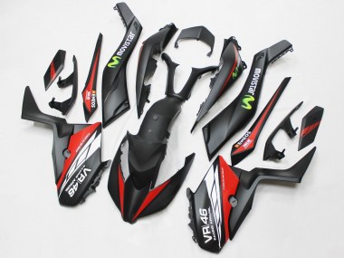 Affordable 2017-2021 Yamaha XMAX300 Motorcycle Fairings - Matte Black Red MoviStar ENEOS 46 Australia