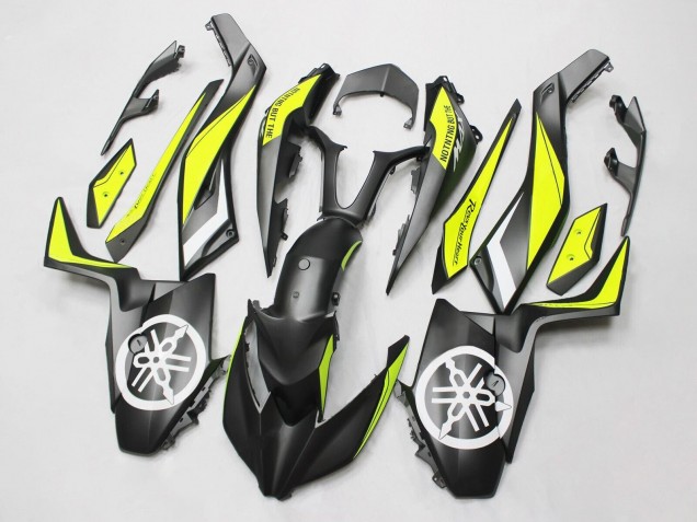 2017-2021 Yamaha XMAX300 Motorcycle Fairings - Black Yellow White Australia