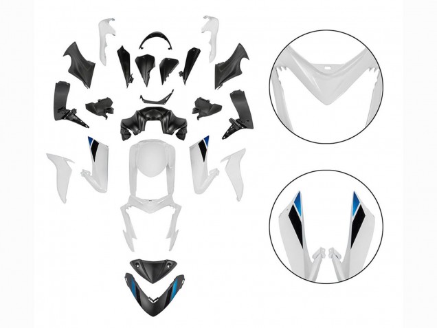 2015-2020 Suzuki GSX-S 1000 Motorcycle Fairings - Black White Australia