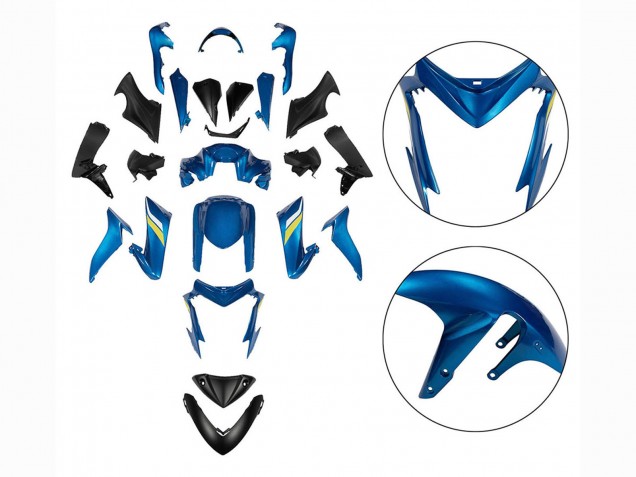 2015-2020 Suzuki GSX-S 1000 Motorcycle Fairings - Black Blue Yellow Australia
